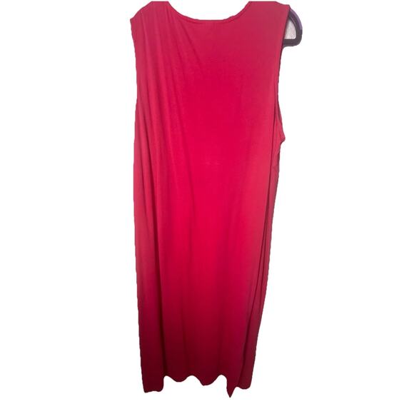 Anna Maxwell 2 Piece Knit Embroidered Maxi Dress Jacket Set 18 20 W Pink Floral - Picture 7 of 11